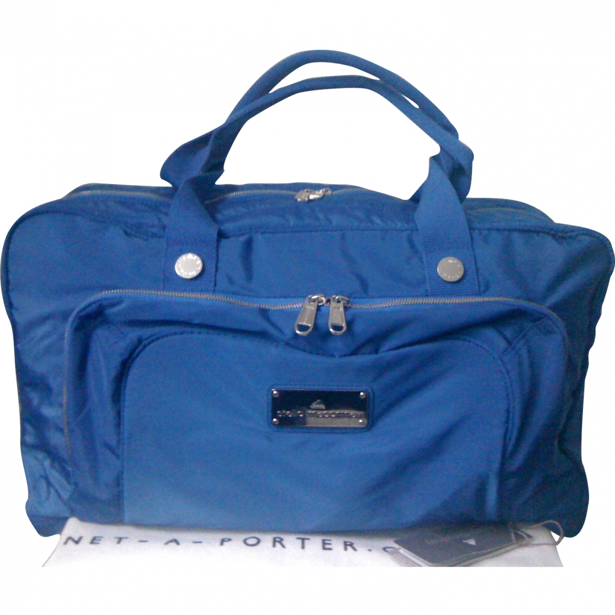 Blue polyester travel bag Stella 